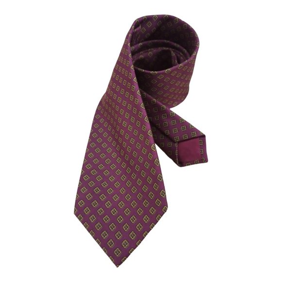 TINCATI Burgundy Art Silk Tie ITALY 57"/3.6" EC - Picture 2 of 10